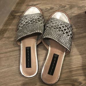 Silver sandals